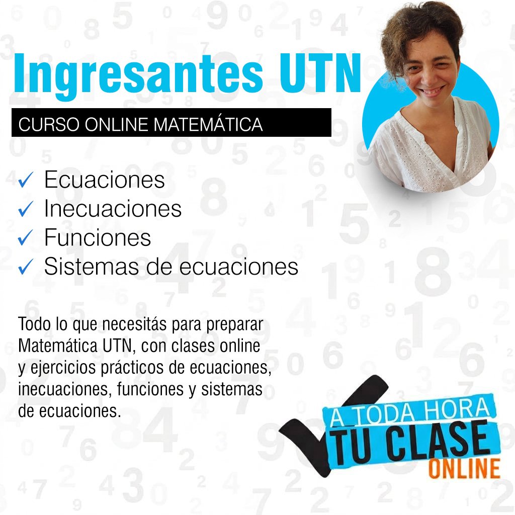 Mara Barembaum - Preparación de Matemática para el ingreso a la UTN